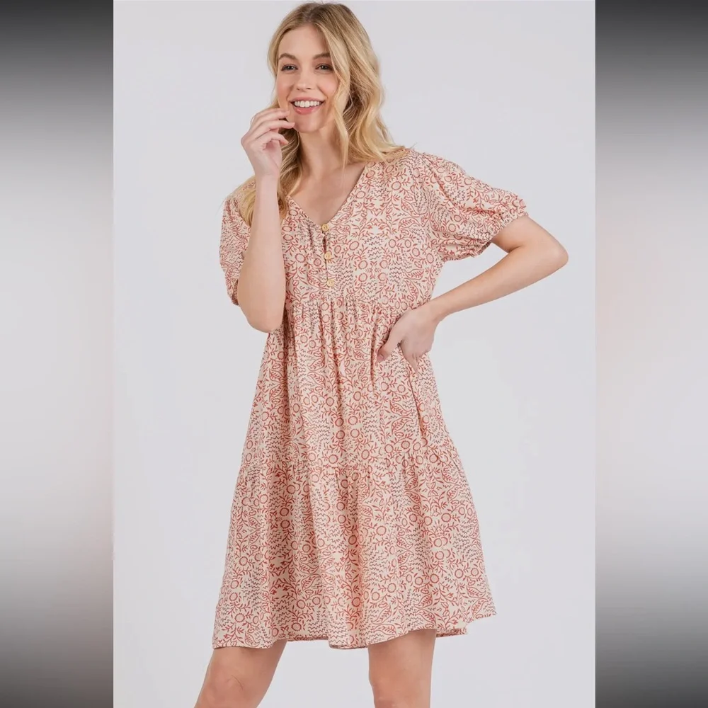 Floral Pink Dress - Picture 4 of 5